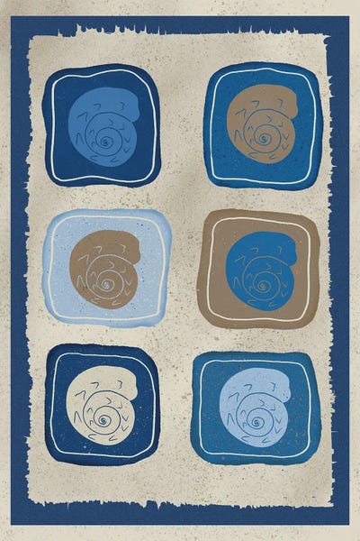 Julia Frost: Nautical Block Print II by Julia Frost