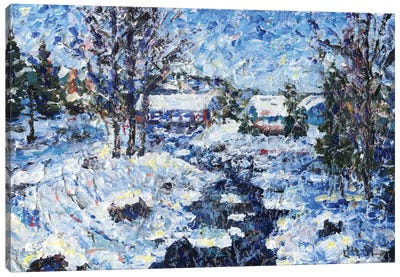 Winter's Calm Canvas Art Print - Jeff Johnson