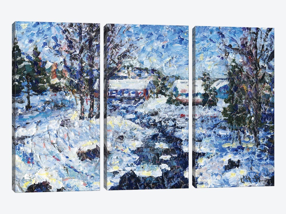 Winter's Calm by Jeff Johnson 3-piece Art Print
