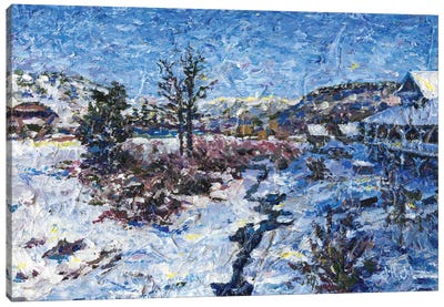 Winter's Quiet Canvas Art Print - Rustic Winter