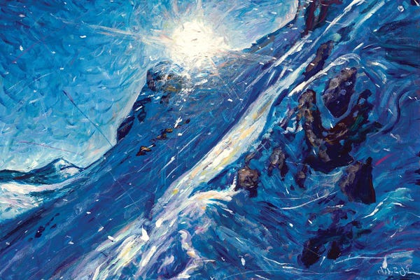 Snowy Mountains: Hope Is Kindled by Jeff Johnson