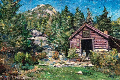 Hut of the High Pines by Jeff Johnson multi panel art