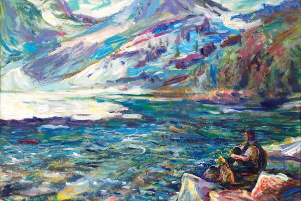 Coastal & Ocean Abstracts: Man Of The Mountain by Jeff Johnson