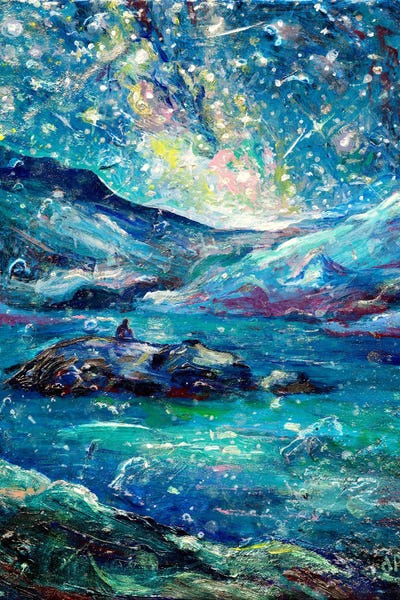 Island Lake by Jeff Johnson art print