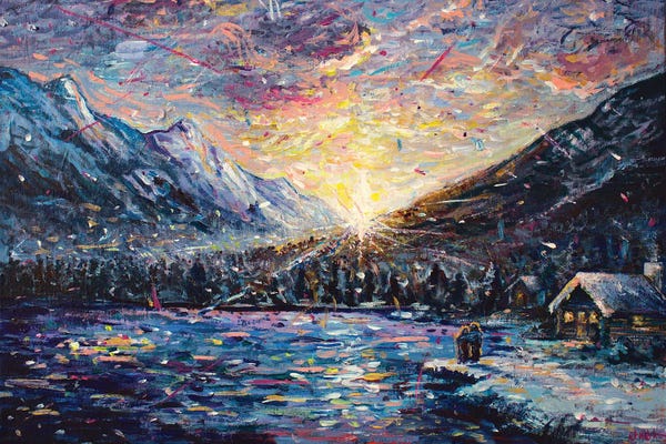 Snowy Mountains: First Snow by Jeff Johnson