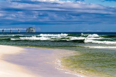 Emerald Coast Pier by Janet Fikar canvas print