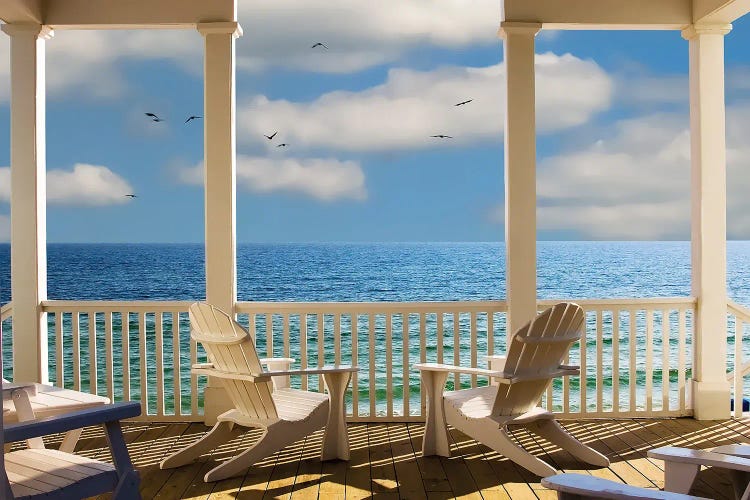 Beautiful Seaside by Janet Fikar wall art
