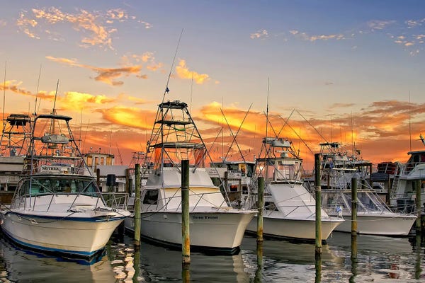 Janet Fikar: Destin Harbor by Janet Fikar