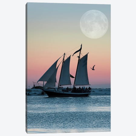 Sunset Sail Canvas Print #JFK130} by Janet Fikar Canvas Artwork