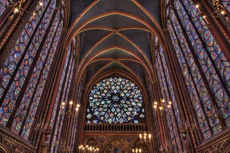 St. Chapel, France by Janet Fikar wall art