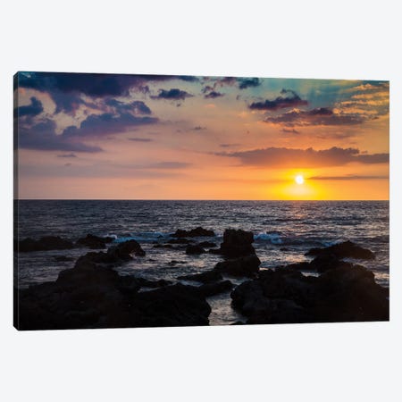 Hawaiian Sunset Canvas Print #JFK144} by Janet Fikar Canvas Art