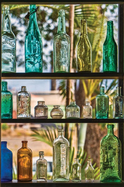 Bottle Collection by Janet Fikar multi panel art