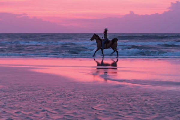 Janet Fikar: Rider On The Beach by Janet Fikar