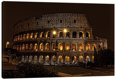 Roman Coliseum Canvas Art Print - Janet Fikar