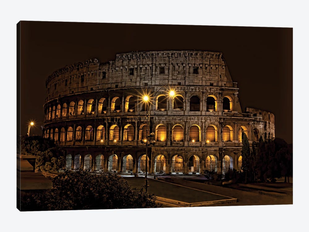 Roman Coliseum by Janet Fikar 1-piece Canvas Artwork