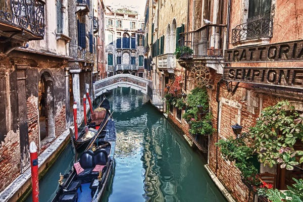Veneto: Venice Canal I by Janet Fikar