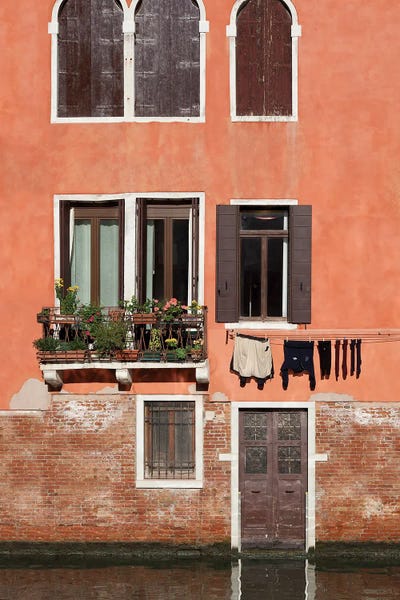 Easy Reach Laundry by Janet Fikar framed canvas print