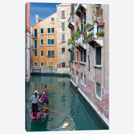 Venice Canal II Canvas Print #JFK175} by Janet Fikar Canvas Print