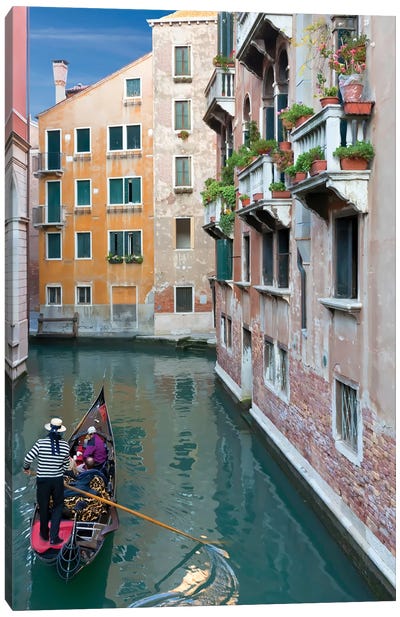 Venice Canal II Canvas Art Print - Janet Fikar