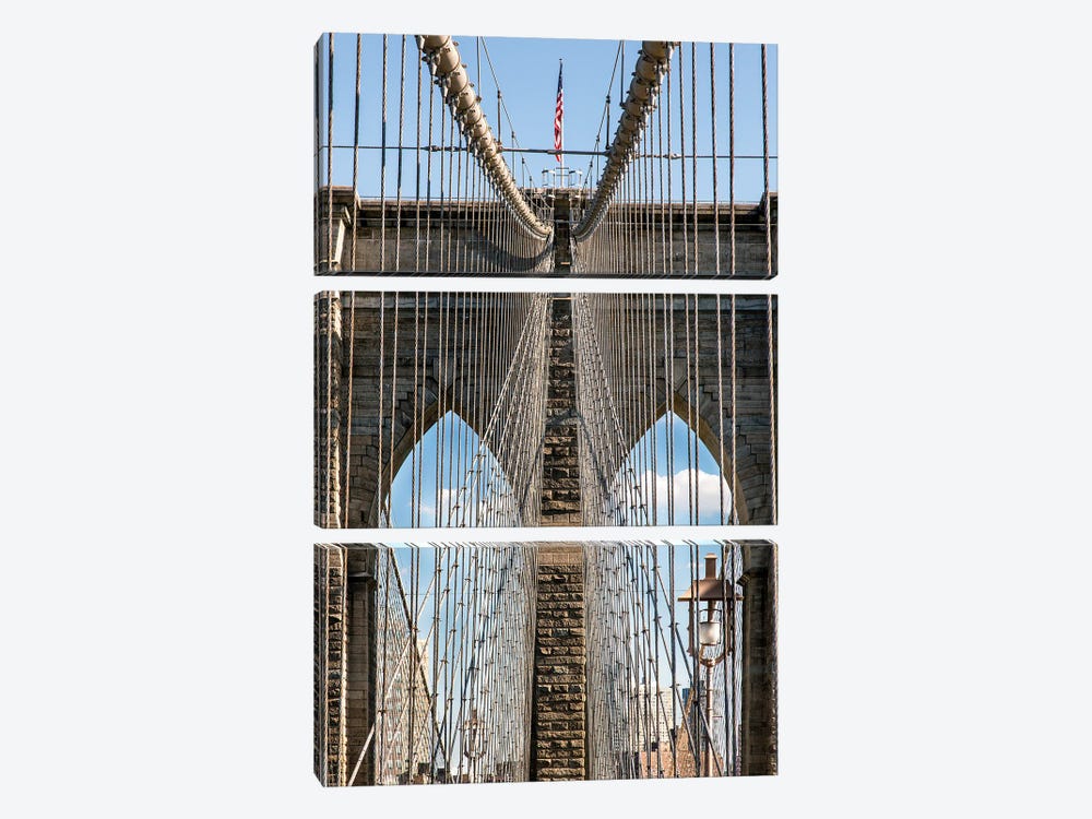 Brooklyn Bridge I by Janet Fikar 3-piece Art Print