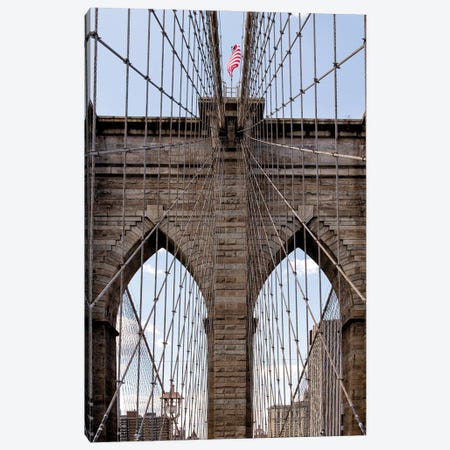 Brooklyn Bridge II Canvas Print #JFK188} by Janet Fikar Canvas Art Print