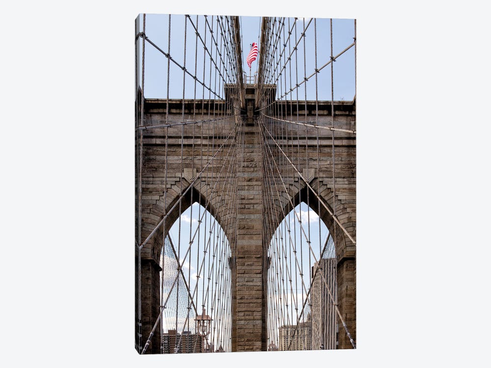 Brooklyn Bridge II by Janet Fikar 1-piece Canvas Wall Art