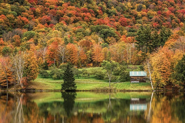 Vermont: Vermont Country Reflection by Janet Fikar