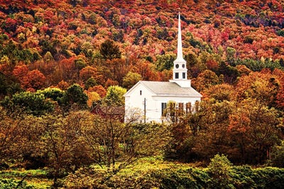 Chapel In Living Color by Janet Fikar framed wall art