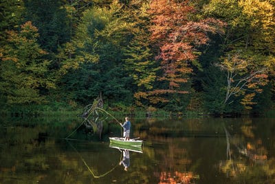 Fly Fishing by Janet Fikar framed wall art