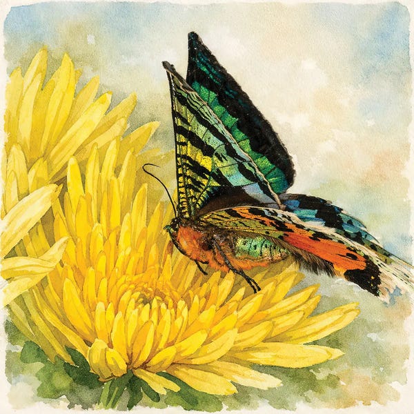Janet Fikar: Botanical Butterfly by Janet Fikar