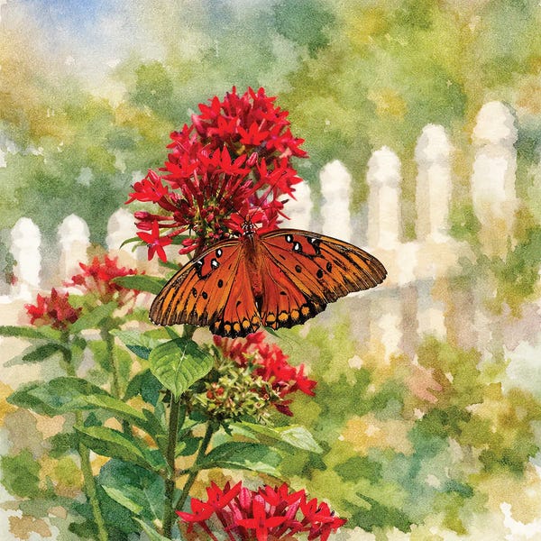 Fine Art Print: Monarch Garden by Janet Fikar