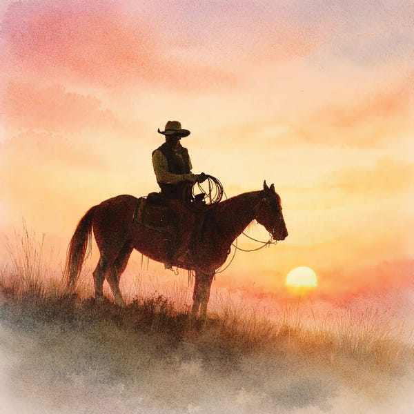Janet Fikar: Sunset Cowboy by Janet Fikar