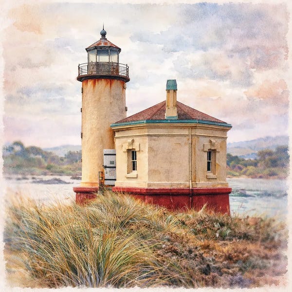 Janet Fikar: Oregon Lighthouse by Janet Fikar