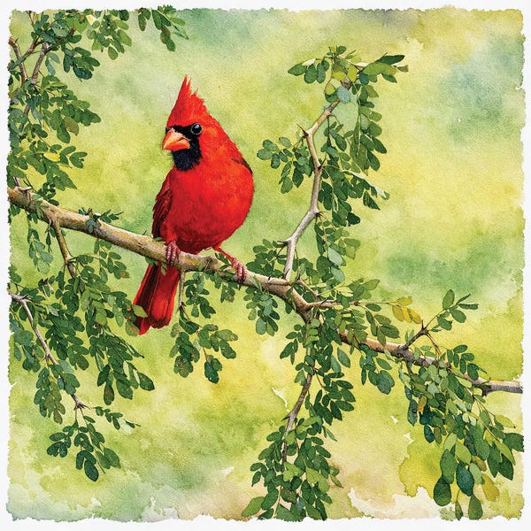 Janet Fikar: Beautiful Cardinal by Janet Fikar