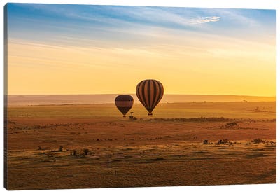 Hot Air Over Mara I Canvas Art Print - Hot Air Balloon Art