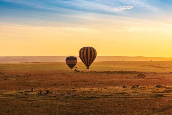 Kenya: Hot Air Over Mara I by Janet Fikar