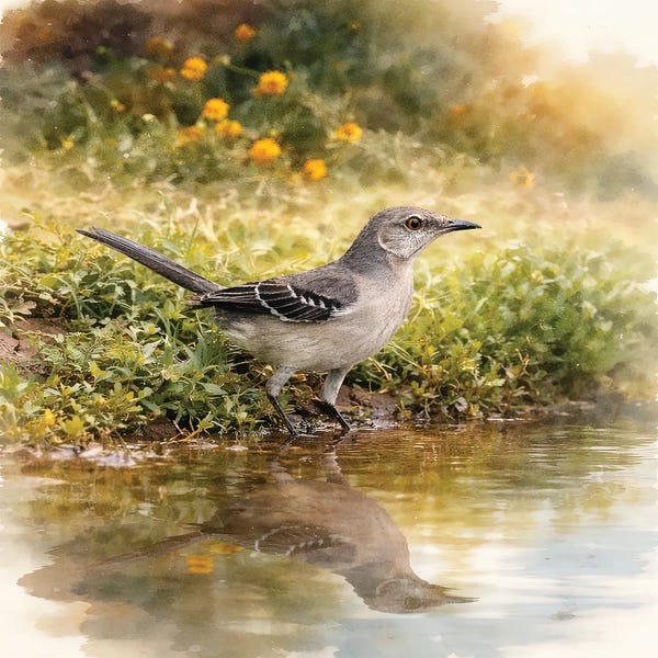 Janet Fikar: Mockingbird Reflection by Janet Fikar