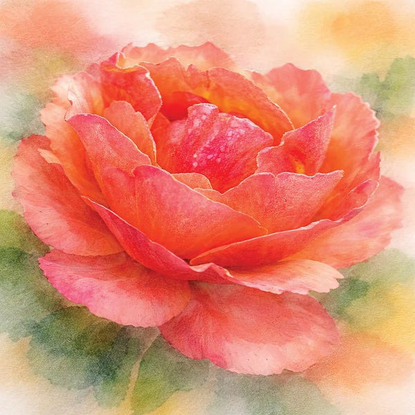 Janet Fikar: Coral Rose by Janet Fikar