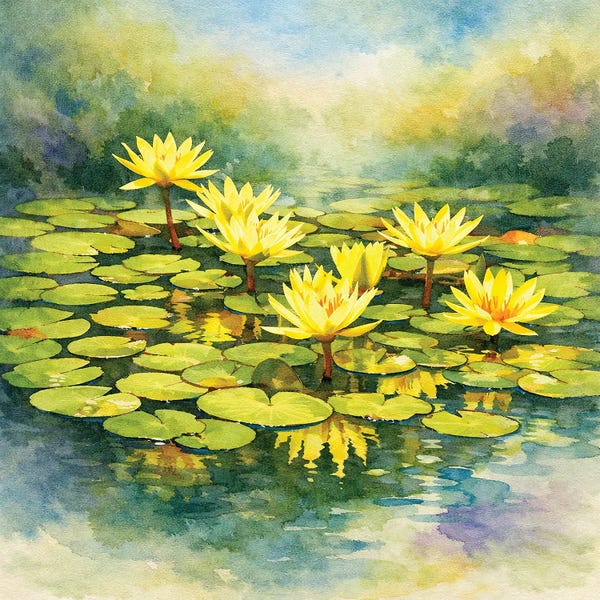 Janet Fikar: Water Lily Pond by Janet Fikar