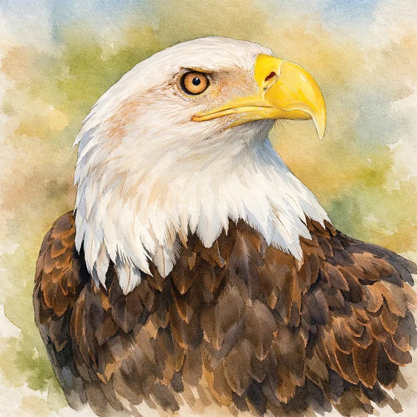 Janet Fikar: Bald Eagle Portrait by Janet Fikar