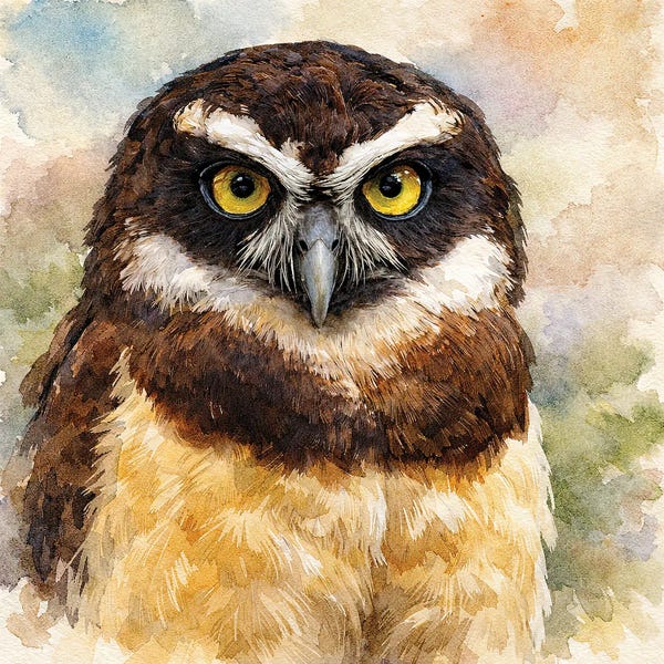 Janet Fikar: Spectacled Owl by Janet Fikar