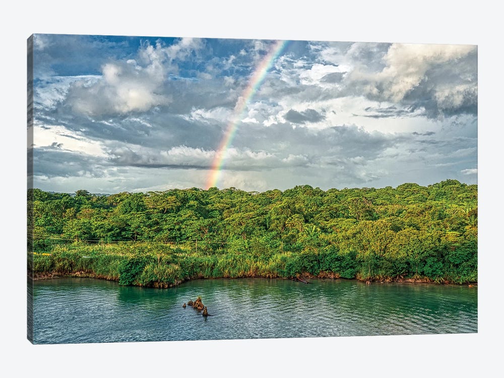 Rainbow Over Panama by Janet Fikar 1-piece Art Print