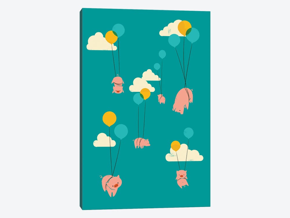 Pigs Fly by Jay Fleck 1-piece Canvas Art