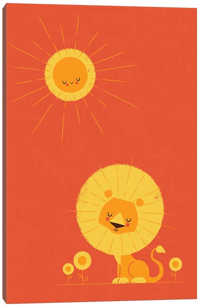 Who Loves The Sun Canvas Art Print - Jay Fleck