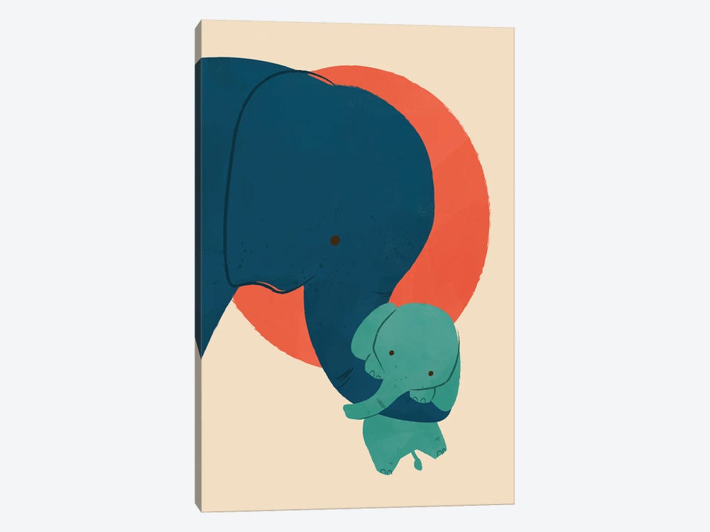 Baby Elephant II by Jay Fleck 1-piece Canvas Art Print