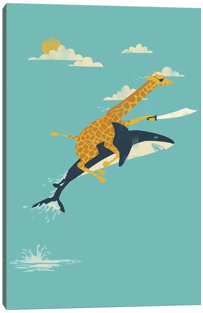 Onward! Canvas Art Print - Shark Art