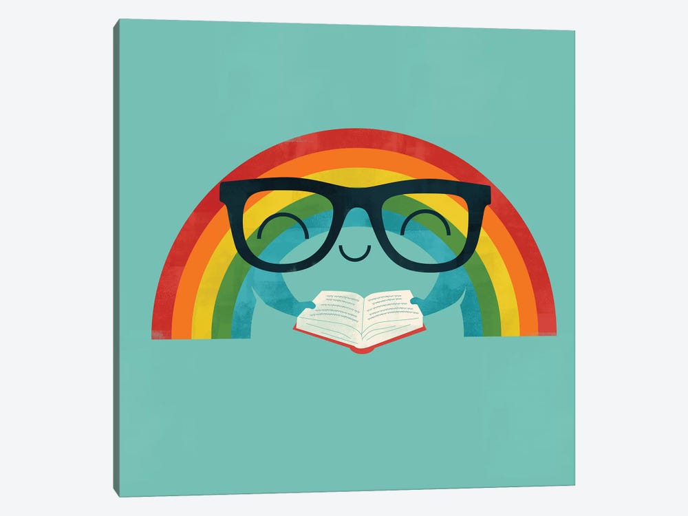 Reading Rainbow by Jay Fleck 1-piece Canvas Print