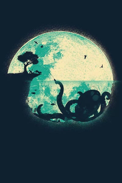 Kids Ocean Life Art: The Big One by Jay Fleck