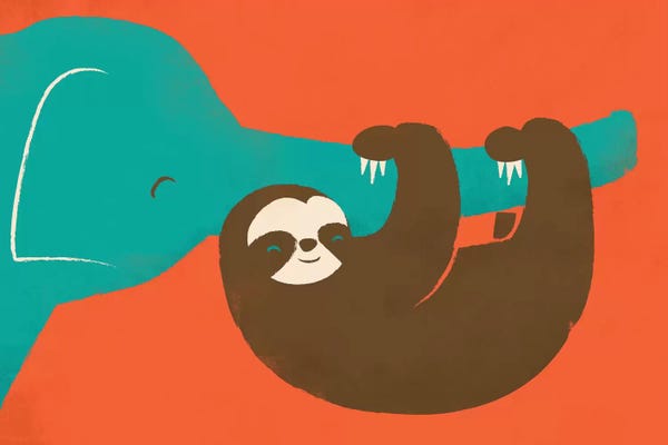 Kids Inspirational Art: Let's Hang by Jay Fleck