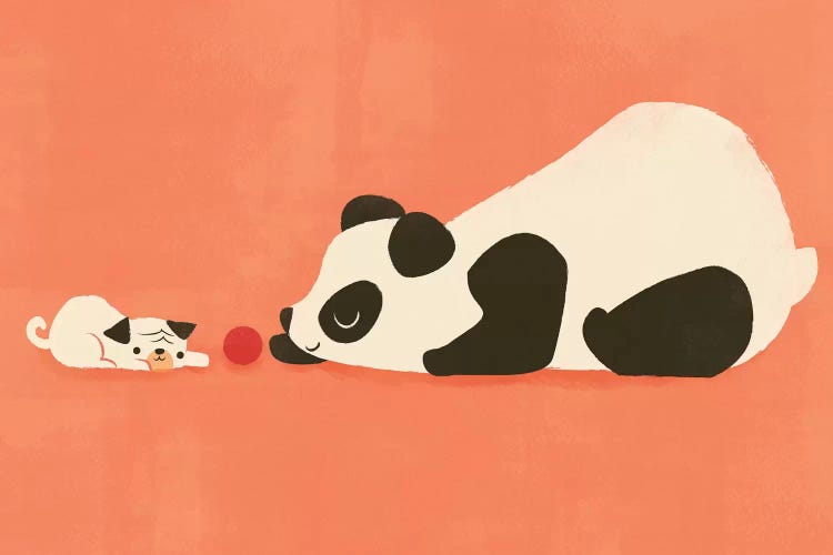 The Pug And The Panda by Jay Fleck wall art